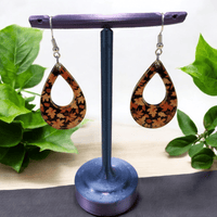 Thumbnail for Autumn Leaves Acrylic Dangle Earrings - Hand Designed Seasonal Charm - Dangle Earring - Charm and Char