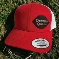 Thumbnail for Drama Queen Leather Patch Trucker Hat - Trucker Hat - Charm and Char