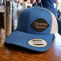 Thumbnail for Drama Queen Leather Patch Trucker Hat - Trucker Hat - Charm and Char