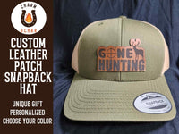 Thumbnail for Gone Hunting Leather Patch Trucker Hats - Classic Colors - Trucker Hat - Charm and Char