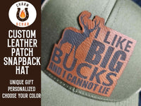 Thumbnail for I Like Big Bucks and I Cannot Lie Leather Patch Trucker Hats - Classic Colors - Trucker Hat - Charm and Char