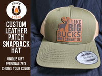 Thumbnail for I Like Big Bucks and I Cannot Lie Leather Patch Trucker Hats - Classic Colors - Trucker Hat - Charm and Char
