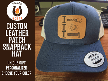 I Screw I Nut I Bolt Leather Patch Trucker Hat - Trucker Hat - Charm and Char