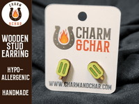 Thumbnail for Popsicle Wood Stud Earrings - Dessert Fashion Earring - Stud Earring - Charm and Char