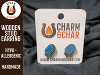 Thumbnail for Popsicle Wood Stud Earrings - Dessert Fashion Earring - Stud Earring - Charm and Char