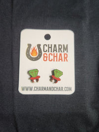 Thumbnail for Ring Pop Wood Stud Earrings - Candy Fashion Earring - Stud Earring - Charm and Char