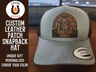 Zero Flux Given Leather Patch Trucker Hat for Welders - Trucker Hat - Charm and Char