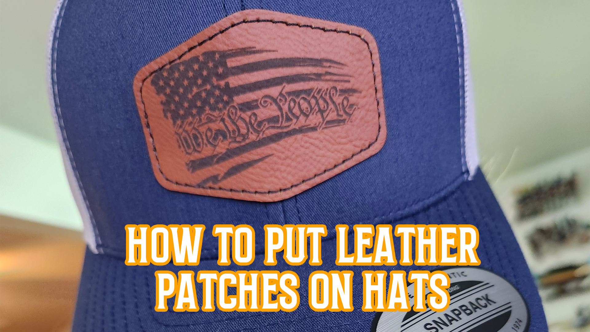 Dirty Humor Hats, Down With the Thickness Hat, Leather Patch Hat