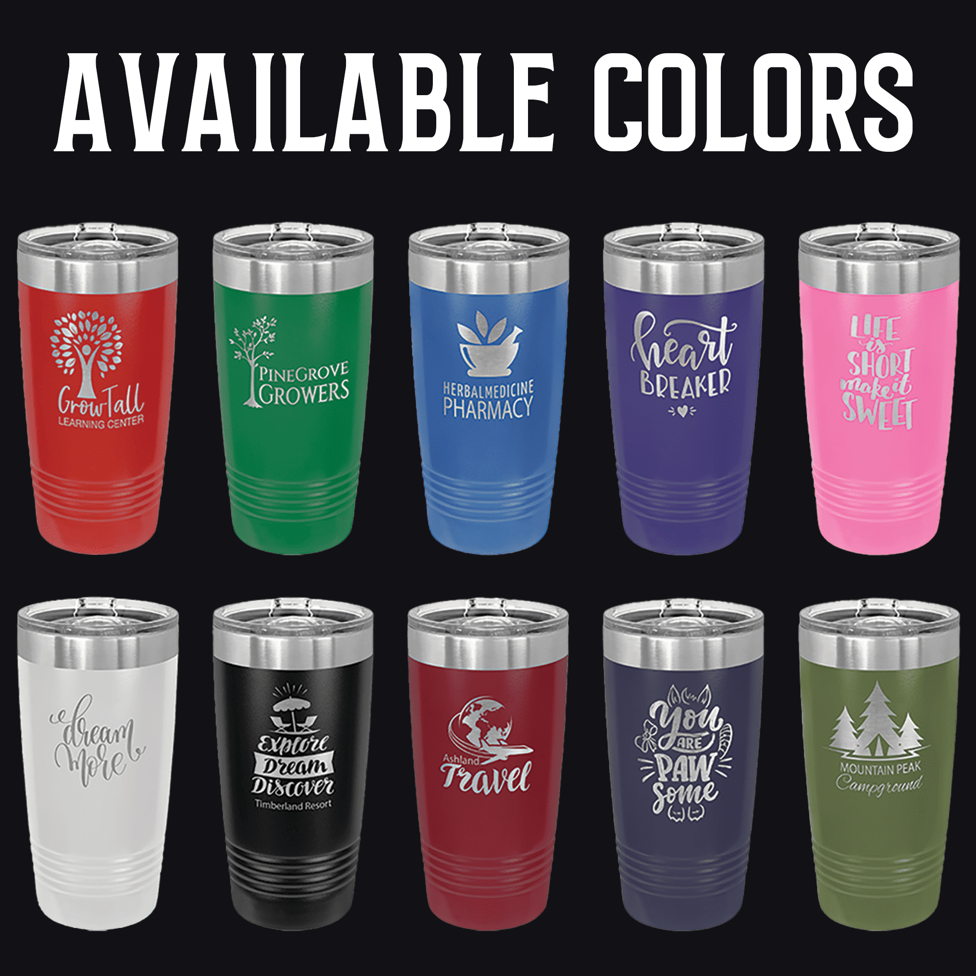 Custom Engraved Tumblers in Augusta, GA: Discover Charm and Char’s Personalized Drinkware - Charm and Char
