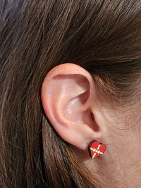 Thumbnail for Box of Chocolates Wood Stud Earrings - Food Fashion Earring