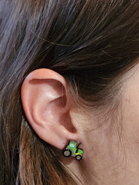 Thumbnail for Tractor Wood Stud Earrings - Farm Fashion Earring