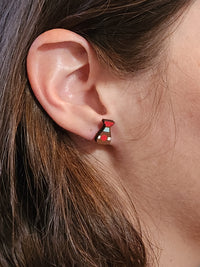 Thumbnail for Soy Sauce Wood Stud Earrings - Food Fashion Earring