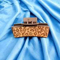 Thumbnail for Large Baseball Cheetah Print Hair Claw Clip