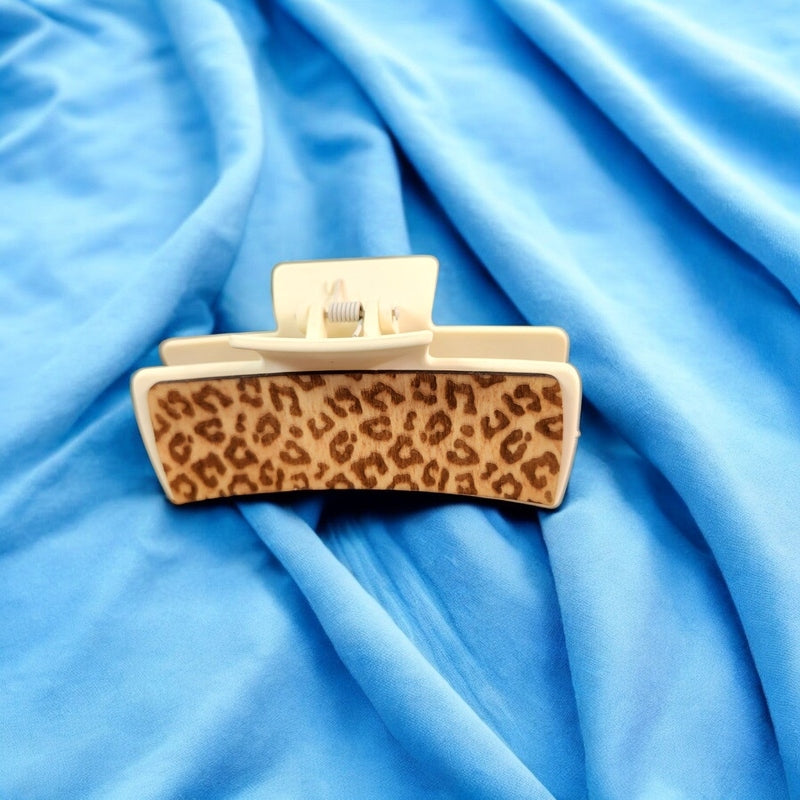 Large Cheetah Print Claw Clip