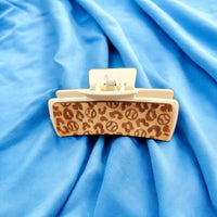 Thumbnail for Large Baseball Cheetah Print Hair Claw Clip