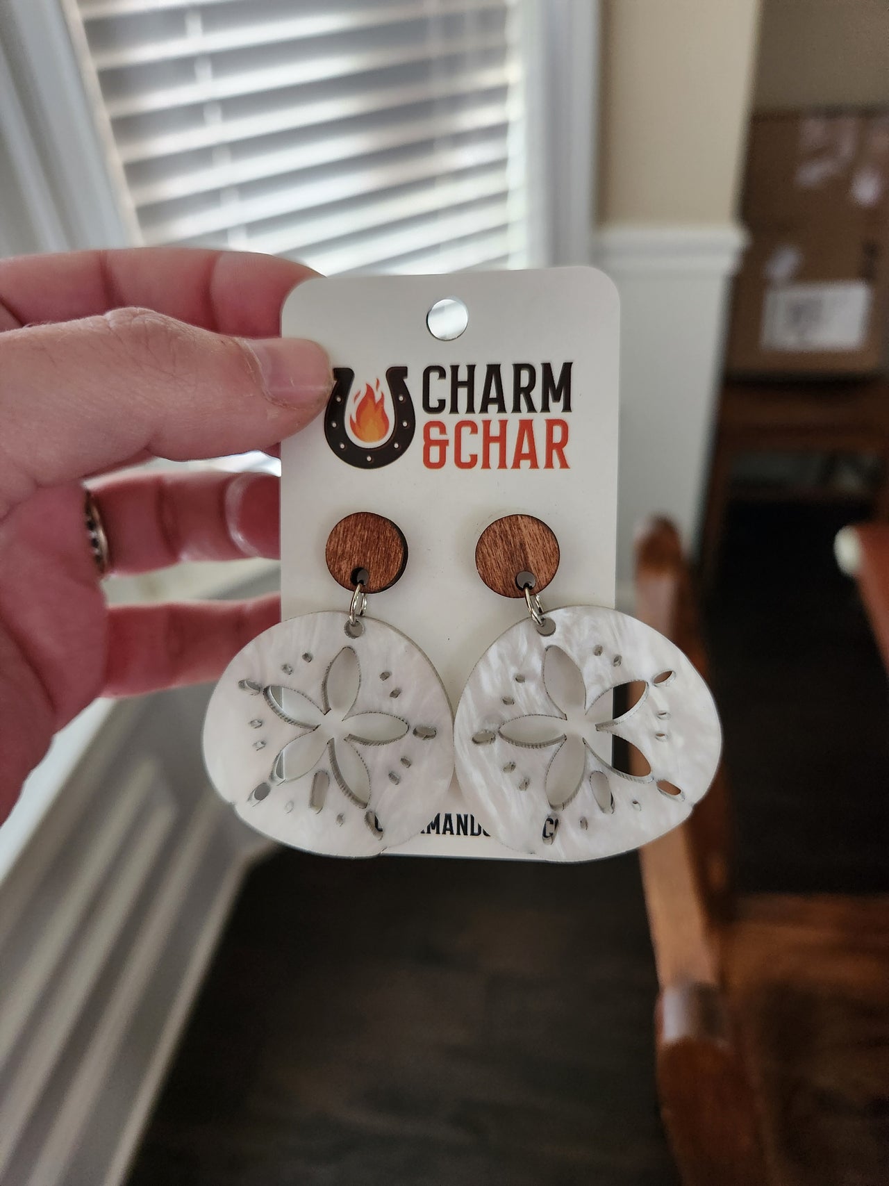 Coastal Charm Sand Dollar Earrings – Beachy Boho Jewelry