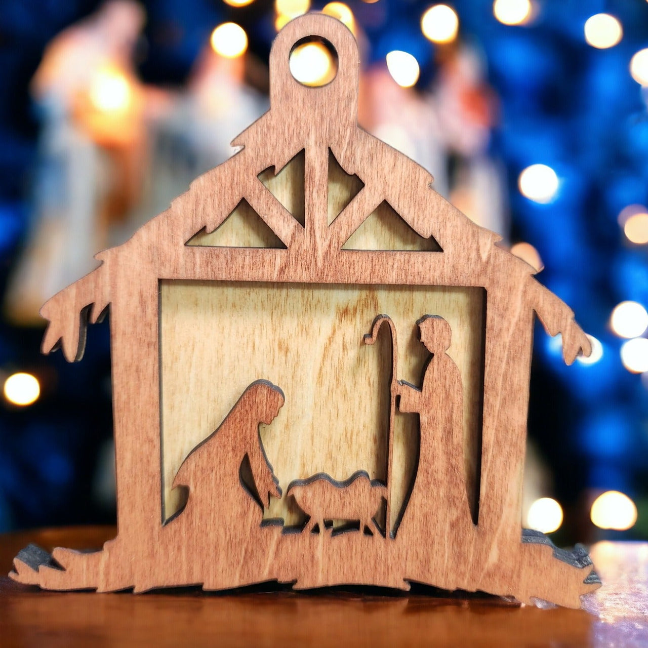 nativity scene christmas ornament