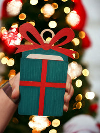 Thumbnail for Hand-Painted Christmas Gift Card Holders Set - Santa, Present, Reindeer