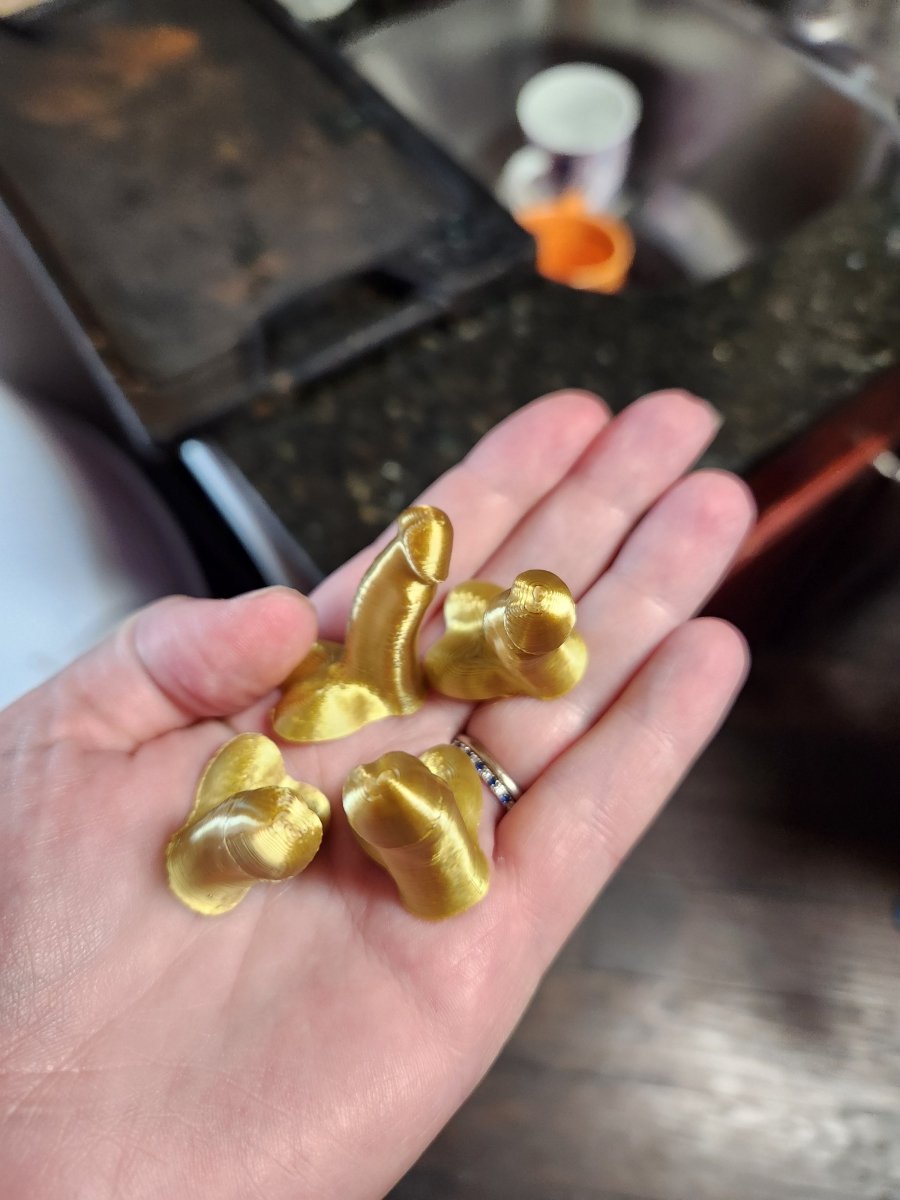 3D Printed Penis Tire Caps - Funny Valve Stem for Cars - 3D Print - Charm and Char