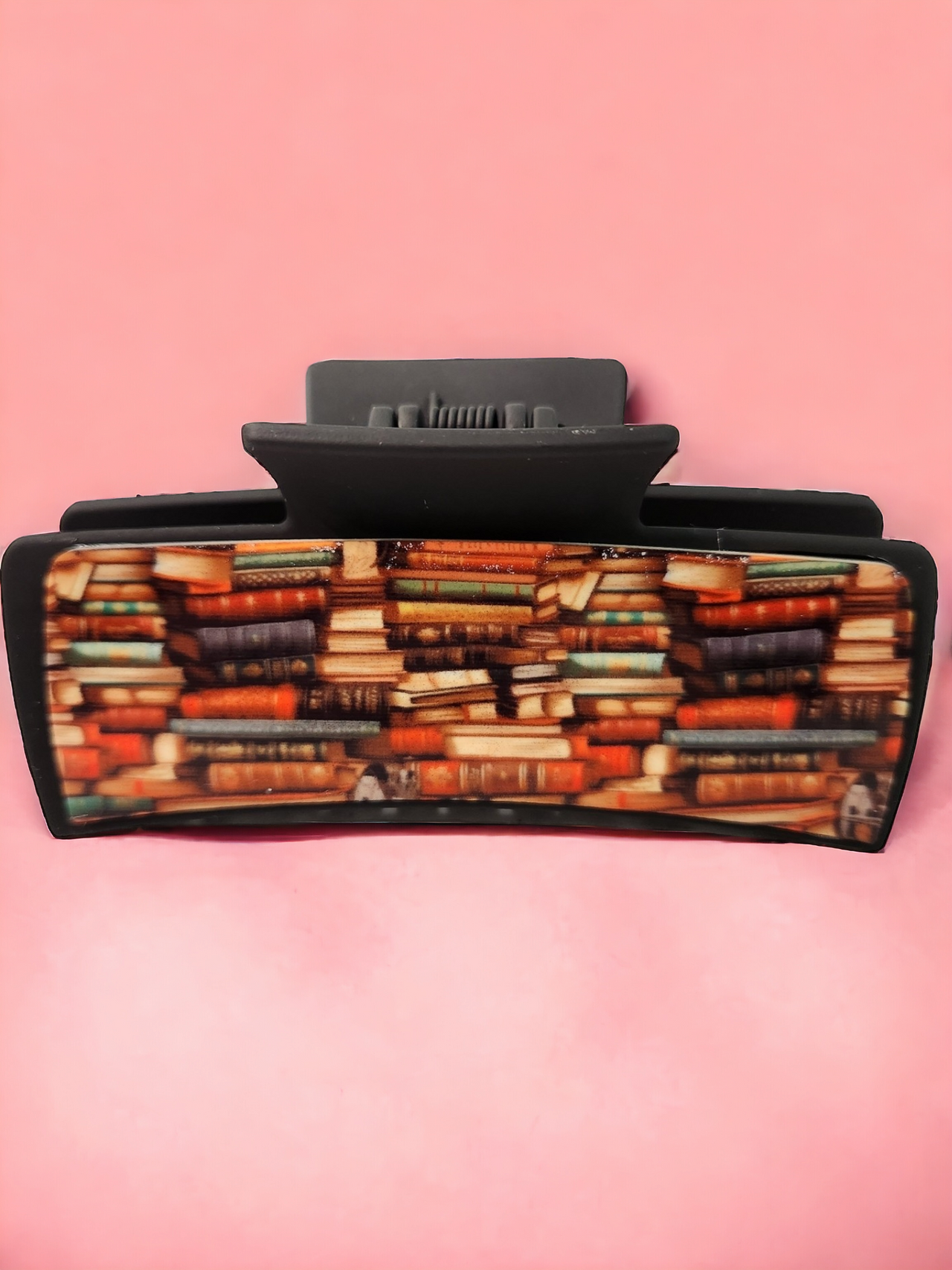 Stack of Books Hair Claw Clip
