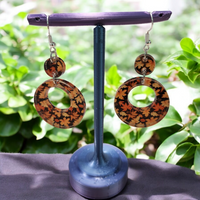 Thumbnail for Autumn Leaves Acrylic Dangle Earrings - Hand Designed Seasonal Charm