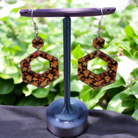 Thumbnail for Autumn Leaves Acrylic Dangle Earrings - Hand Designed Seasonal Charm