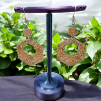 Thumbnail for Pumpkin Spice Acrylic Dangle Earrings - Hand Designed Fall Fashion