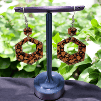 Thumbnail for Autumn Leaves Acrylic Dangle Earrings - Hand Designed Seasonal Charm - Dangle Earring - Charm and Char