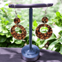 Thumbnail for Autumn Leaves Acrylic Dangle Earrings - Hand Designed Seasonal Charm - Dangle Earring - Charm and Char