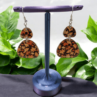 Thumbnail for Autumn Leaves Acrylic Dangle Earrings - Hand Designed Seasonal Charm - Dangle Earring - Charm and Char