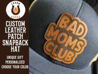 Thumbnail for Bad Moms Club Leather Patch Trucker Hats - Classic Colors