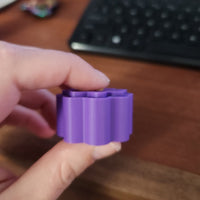 Thumbnail for Bloom Clicker Fidget Flower – STL & 3MF Files (Single & Multi - Color) - 3D Model - Charm and Char