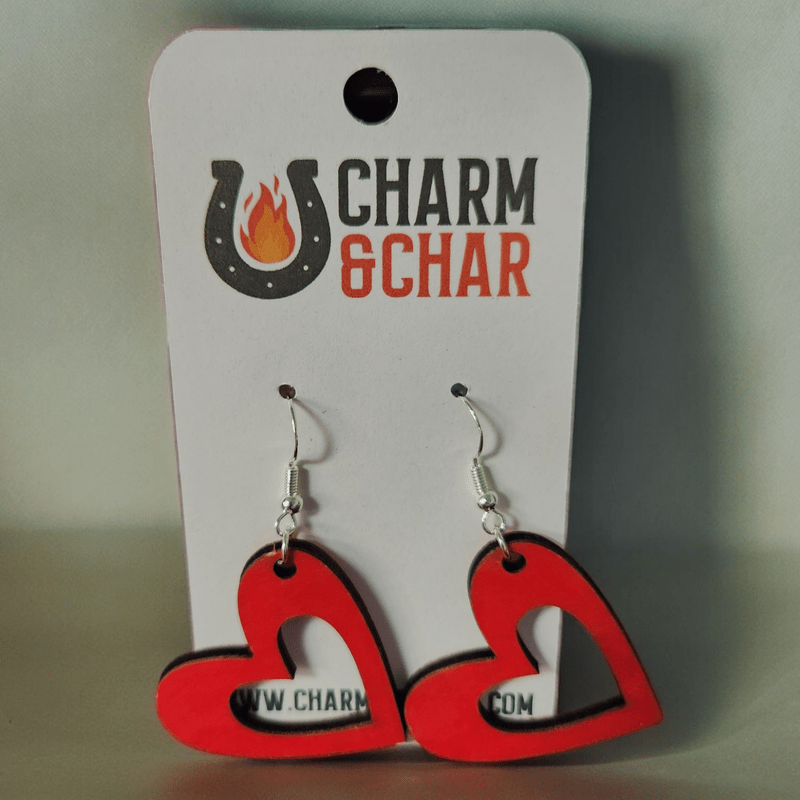 Charming Heart Dangle Earrings - Perfect for Every Occasion - Dangle Earring - Charm and Char