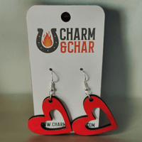 Thumbnail for Charming Heart Dangle Earrings - Perfect for Every Occasion - Dangle Earring - Charm and Char