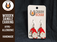 Thumbnail for Christmas Gnome Dangle Earring - Christmas Fashion Earring - Dangle Earring - Charm and Char