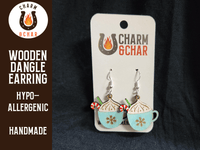 Thumbnail for Christmas Hot Cocoa Dangle Earring - Christmas Fashion Earring - Dangle Earring - Charm and Char