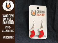 Thumbnail for Christmas Stocking Dangle Earring - Christmas Fashion Earring - Dangle Earring - Charm and Char