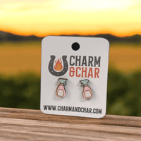 Thumbnail for Cleaning Spray Bottle Wood Stud Earrings - Stud Earring - Charm and Char