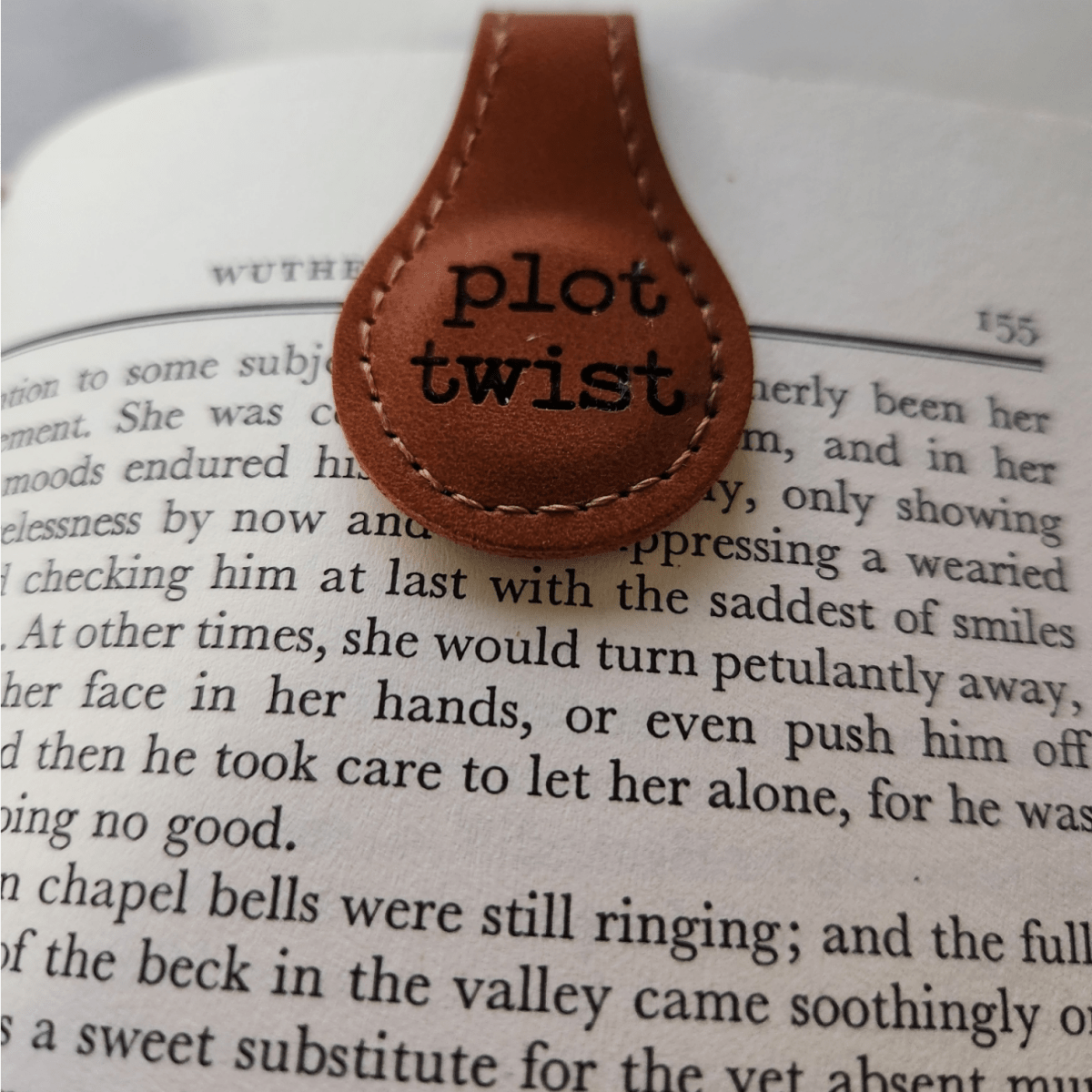 Custom Engraved Leatherette Magnetic Bookmark - Bookmark - Charm and Char