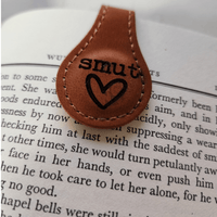 Thumbnail for Custom Engraved Leatherette Magnetic Bookmark - Bookmark - Charm and Char