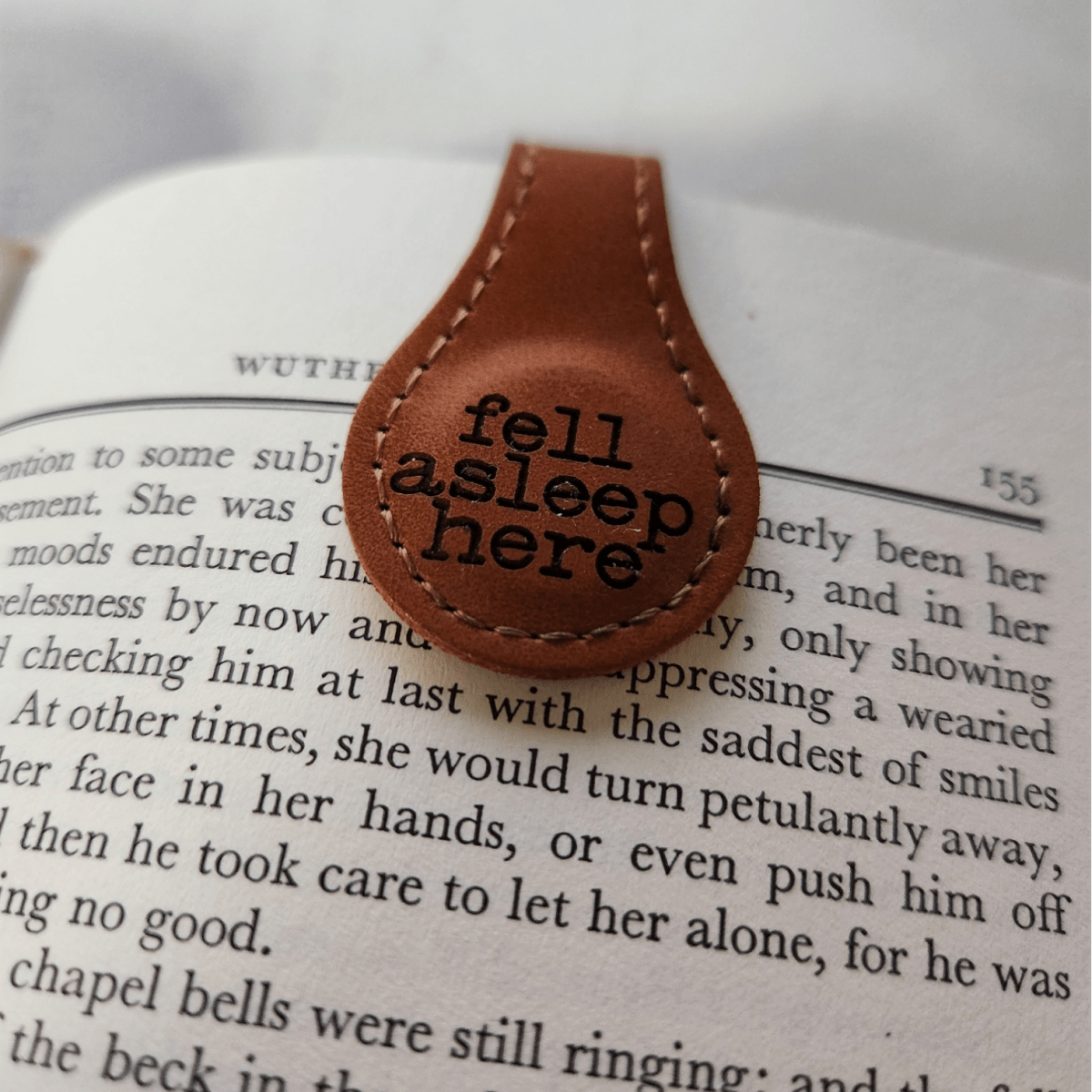 Custom Engraved Leatherette Magnetic Bookmark - Bookmark - Charm and Char