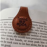 Thumbnail for Custom Engraved Leatherette Magnetic Bookmark - Bookmark - Charm and Char