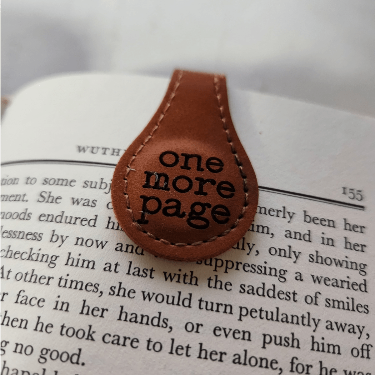 Custom Engraved Leatherette Magnetic Bookmark - Bookmark - Charm and Char