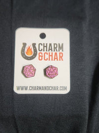 Thumbnail for D20 Dice Wood Stud Earrings - Lifestyle Fashion Earring - Stud Earring - Charm and Char