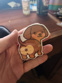 Thumbnail for Dachshund Booty Sticker - Sticker - Charm and Char