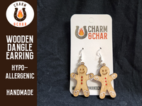 Thumbnail for Gingerbread Man Dangle Earring - Christmas Fashion Earring