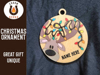 Thumbnail for Hand Painted Personalized Laser - Engraved Christmas Ornament - Ornament - Charm and Char