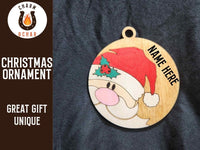 Thumbnail for Hand Painted Personalized Laser - Engraved Christmas Ornament - Ornament - Charm and Char