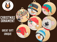 Thumbnail for Hand Painted Personalized Laser - Engraved Christmas Ornament - Ornament - Charm and Char