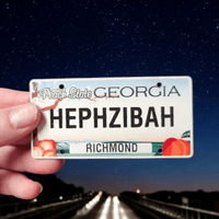 Thumbnail for Hometown License Plate Leather Patch Hat – Rep Your City - Trucker Hat - Charm and Char